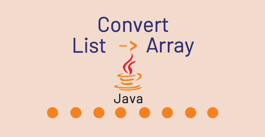 how to convert list to array in java