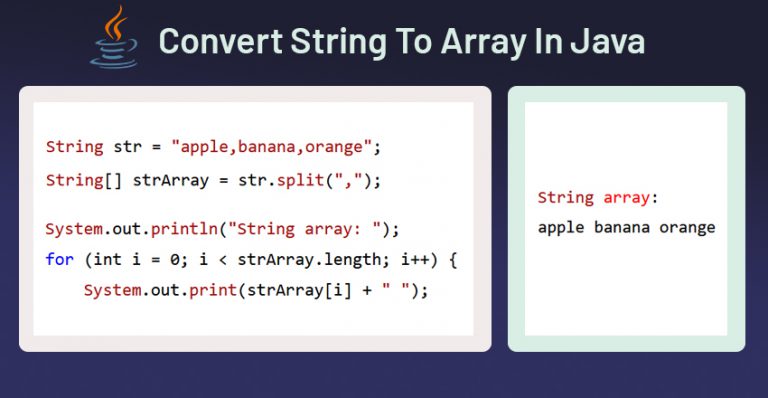 How To Convert String To Array In Java - GeeksForRescue