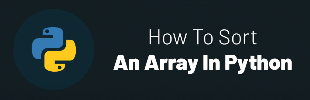 Sort an array in python