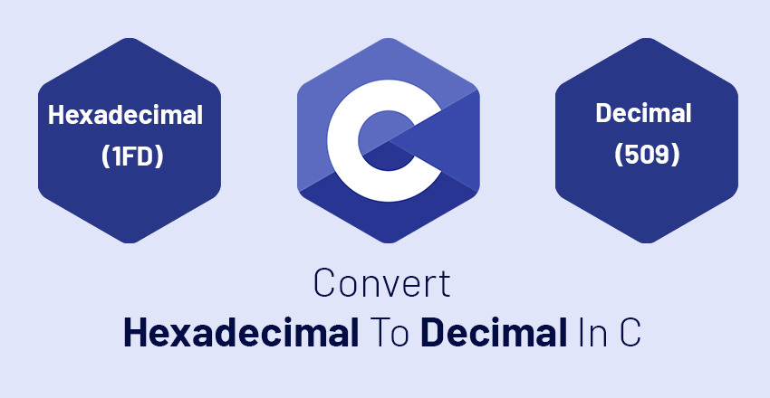 convert hexadecimal to decimal in c