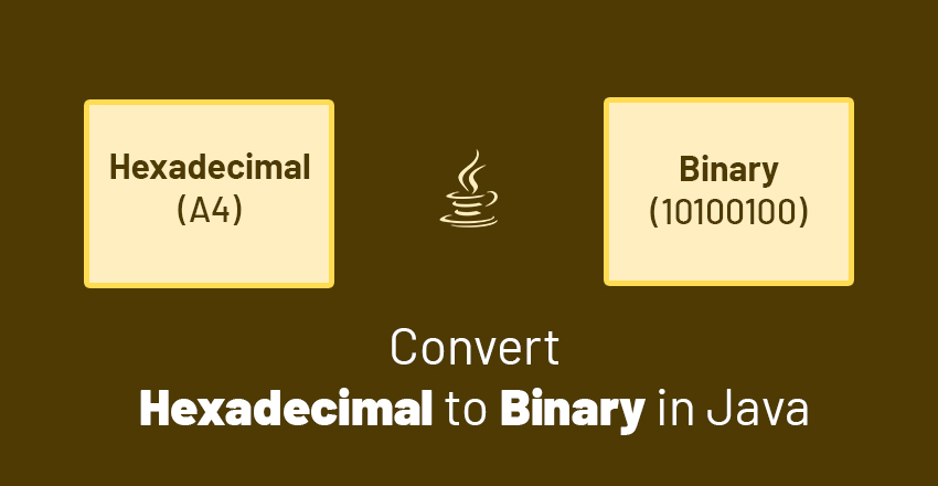 hexadecimal to binary in java