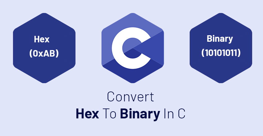 convert hex to binary in c