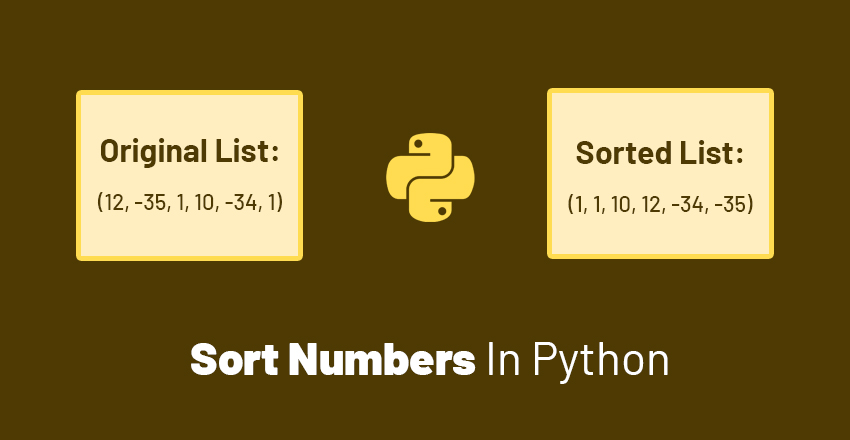 sort numbers in python