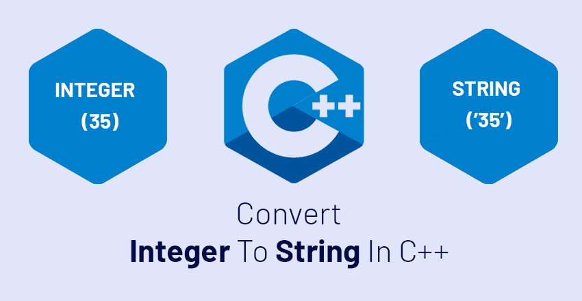 convert integer to string in c plus plus