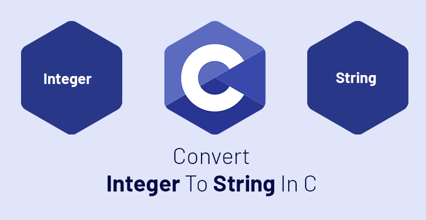 convert integer to string in c